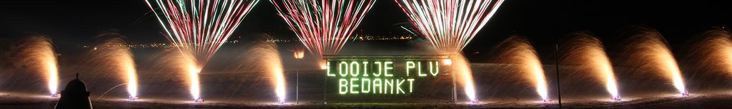 Vuurwerk met tekst